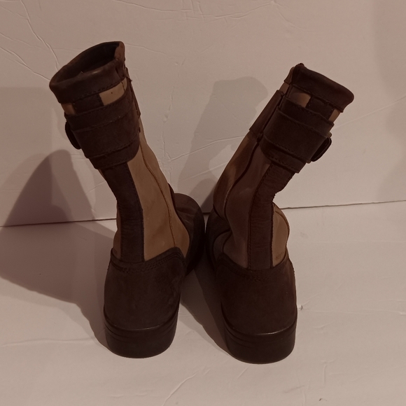 Dublin Estuary Western Cozy Cabin Brown Two Tone Leather Riding Boots Size 6.5 - Picture 5 of 10